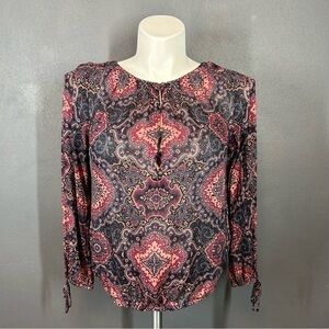 The Lucky Brand Pattern Long Sleeve Blouse S